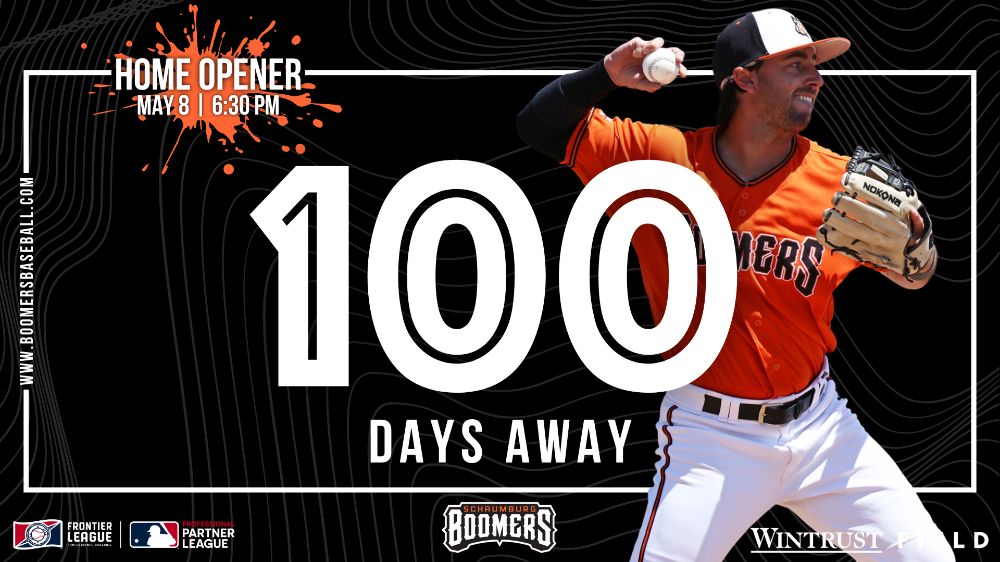 100 Days Until Boomers Baseball