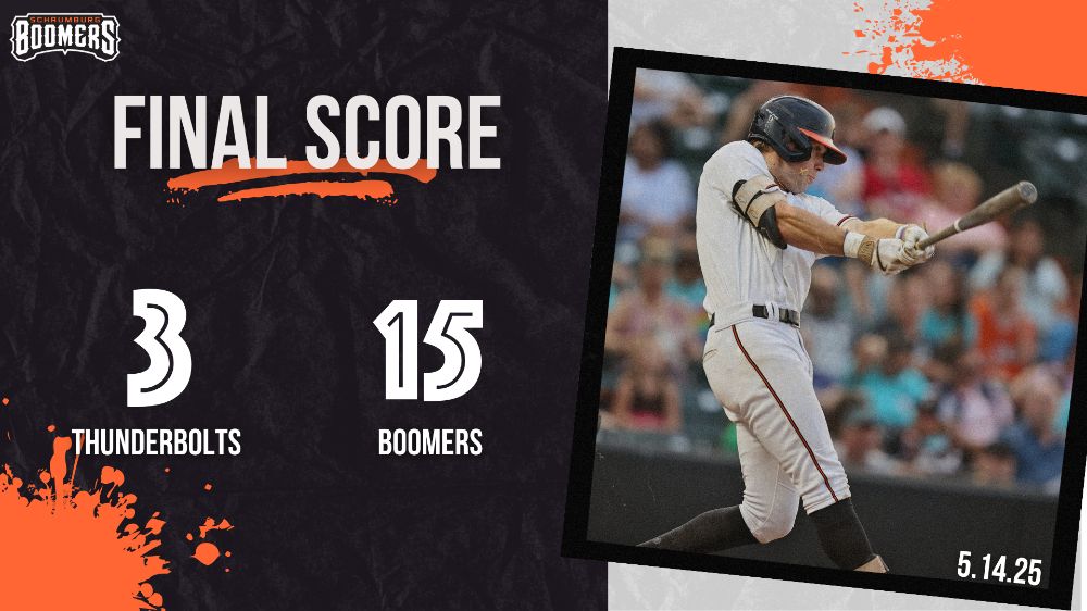 Boomers Score Early and Often in Matinee Victory