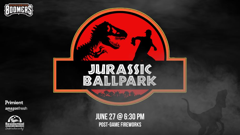Jurassic Ballpark Tonight - First Pitch at 6:30 PM