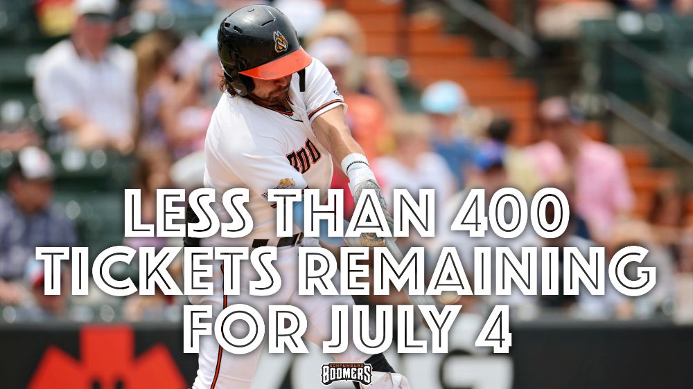July 4th...Less Than 400 Tickets Remain