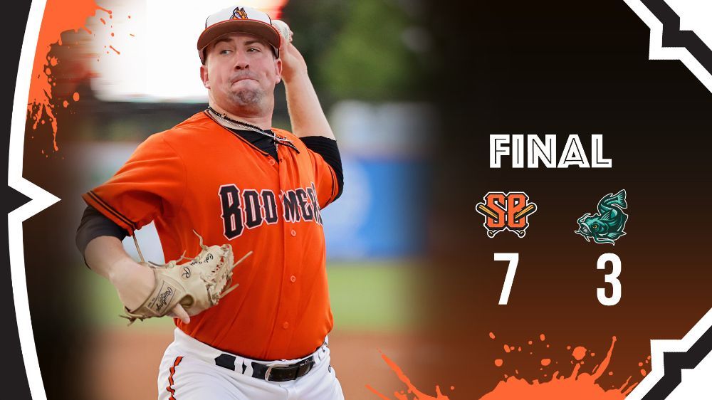 Boomers Rally to Doubleheader Sweep