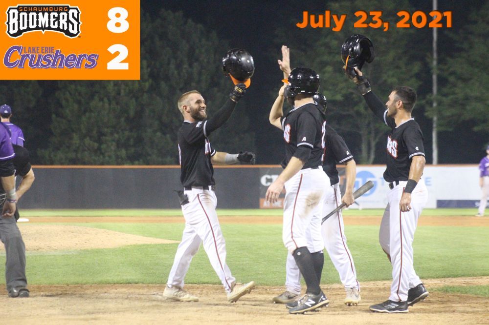 Boomers Rally Past Lake Erie in Series Opener