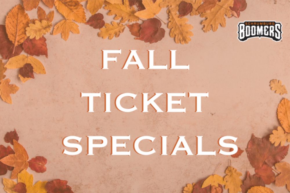 Fall Ticket Specials