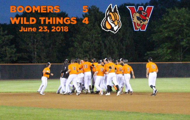 Boomers Tally Fifth Walk-Off Victory