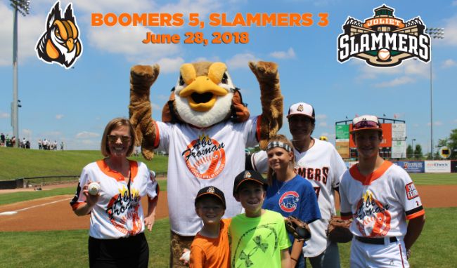 Boomers Rally to Dispatch Slammers