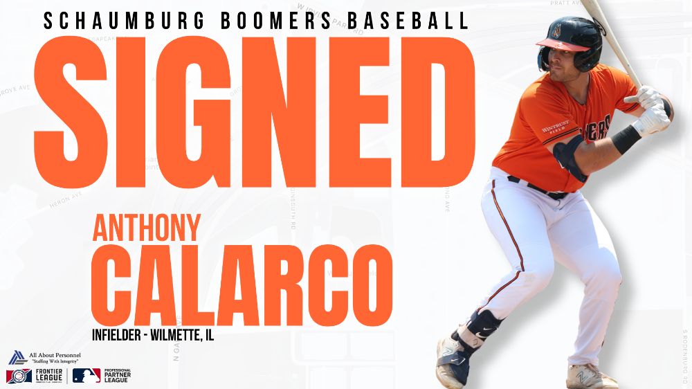 Boomers Re-Sign 2025 Frontier League MVP Anthony Calarco