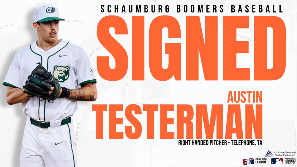 Boomers Sign RHP Austin Testerman