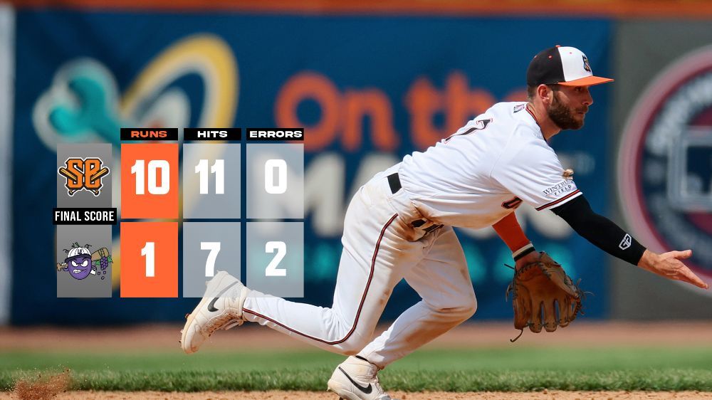 Seven-Run Fourth Sends Boomers to 2-0
