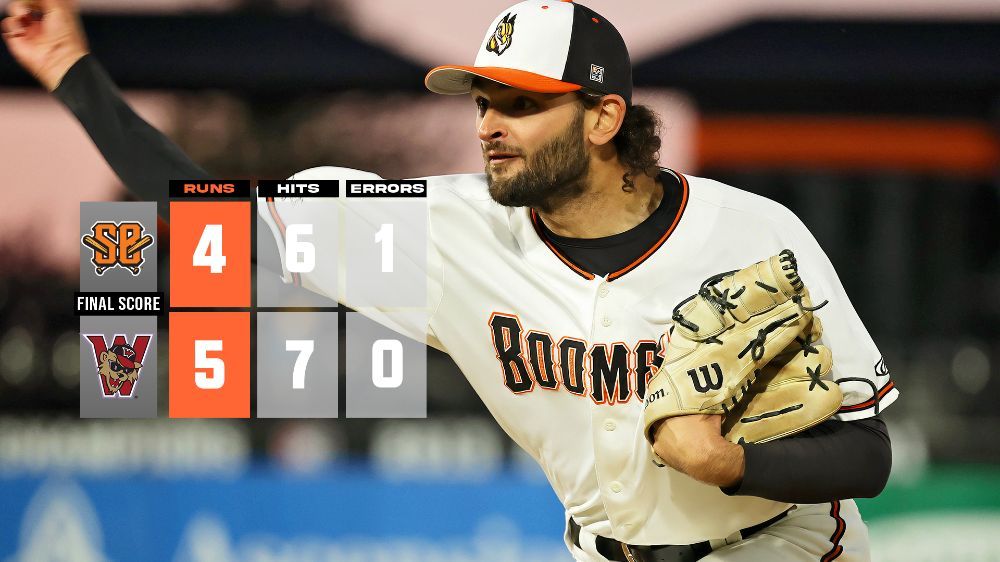 Boomers Strand 10 in Loss at Washington