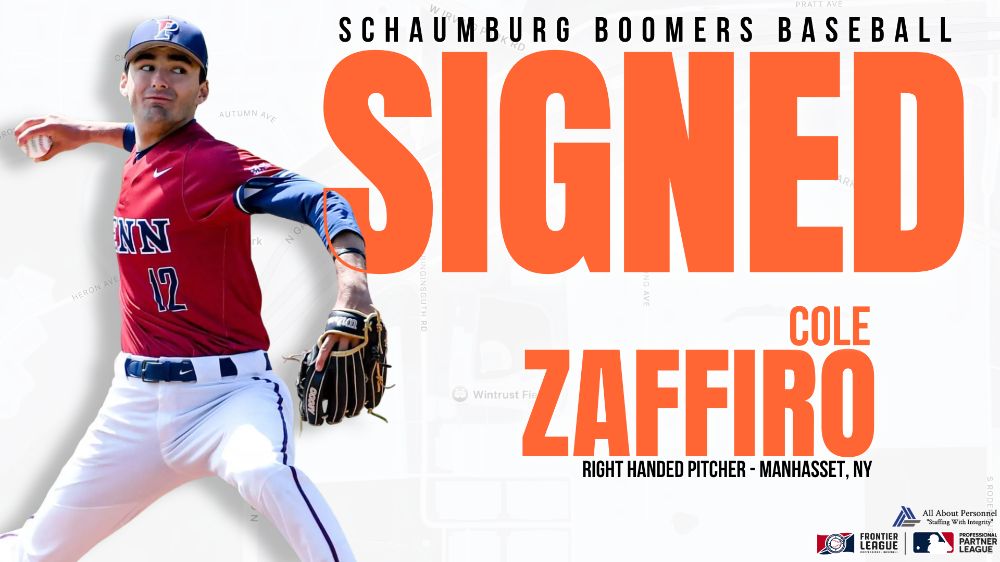 Boomers Sign RHP Zaffiro
