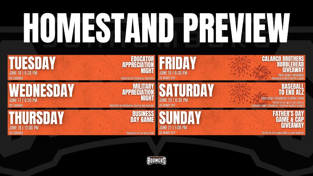 June 16-21 Homestand Preview