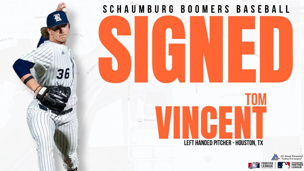 Boomers Sign RHP Tom Vincent