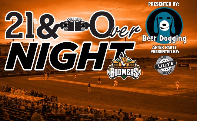 21 & Over Night Set for 5/29 at Boomers Stadium