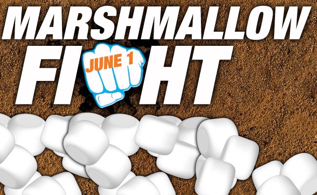 Be Part of the World's Largest Marshmallow Fight 6/1
