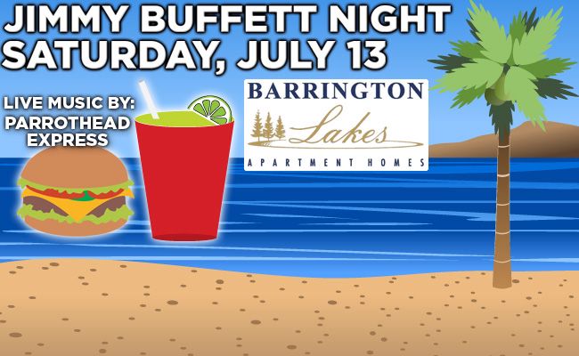 Jimmy Buffett Night: Saturday, July 13 at 6PM