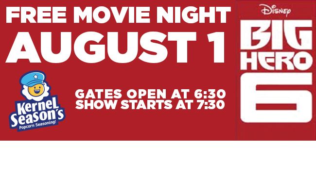 Boomers to Host Free Showing of Big Hero 6