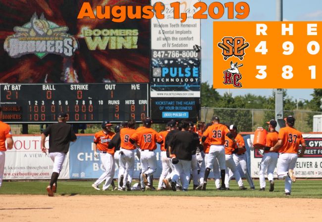 Boomers Walk-Off to Series Win