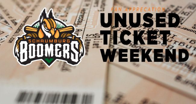 Unused Ticket Weekend in Appreciation for 2016 Boomers Fans