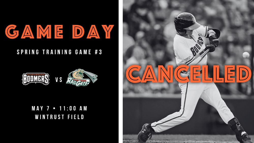 Tomorrow's Spring Training Game Cancelled