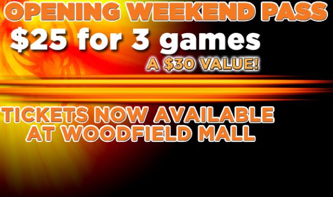 Opening Weekend Pass - 3 Games for $25!
