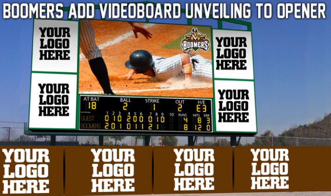 Boomers to Power On HD Videoboard Opening Day