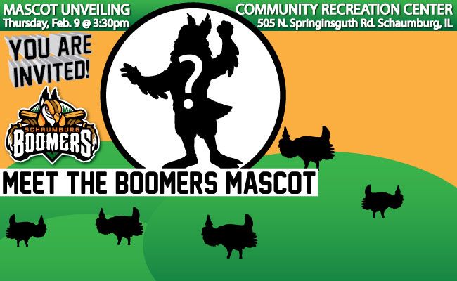 Be One of the First to Meet the Boomers Mascot!