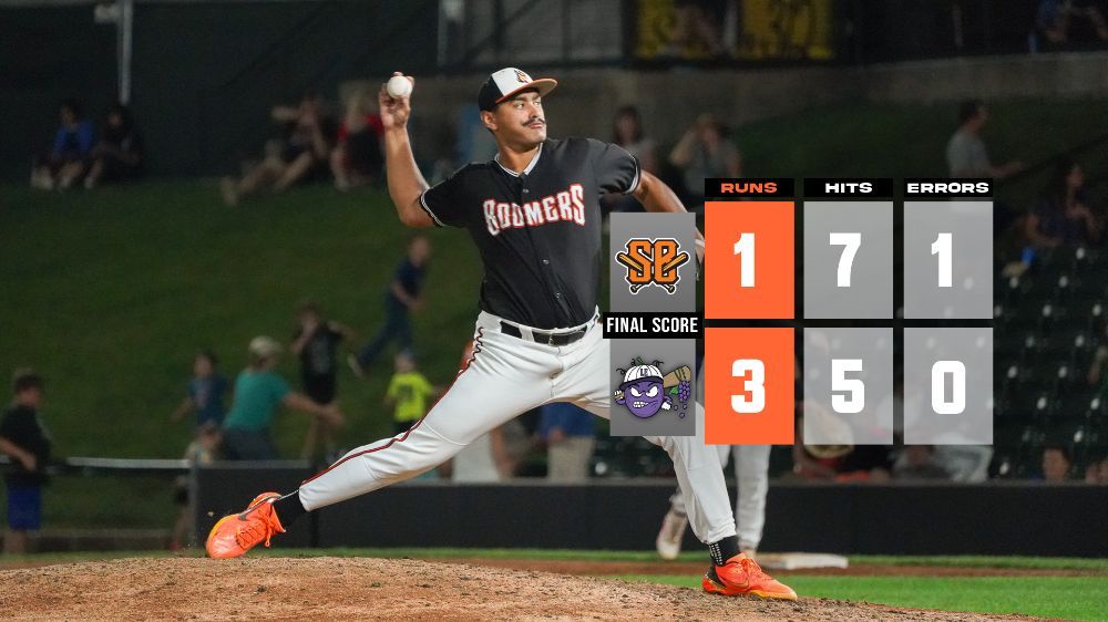 Boomers Drop Pitcher's Duel in Roadtrip Opener