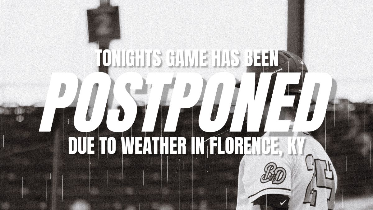 Rain Postpones Bird Dawgs Series Opener at Florence
