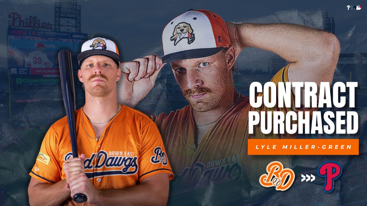 Down East Bird Dawgs Announce Contract Purchase of Infielder Lyle Miller-Green by Philadelphia Phillies