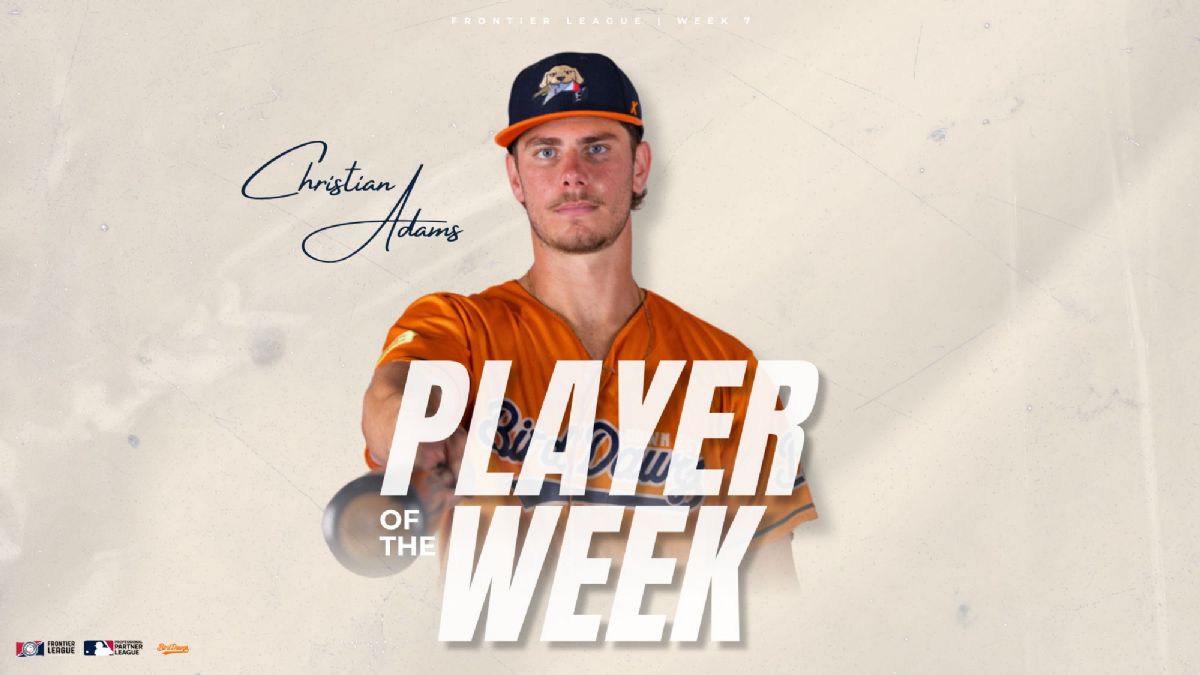 Christian Adams Named Frontier League Player of the Week