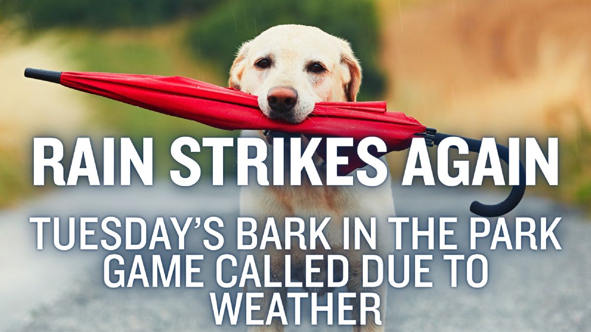 Rain Strikes Again - Tuesday's Game Called Due to Rain