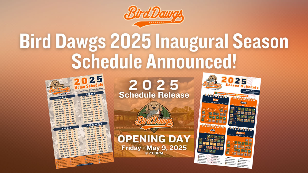 Down East Bird Dawgs Reveal Inaugural 2025 Regular Season Schedule