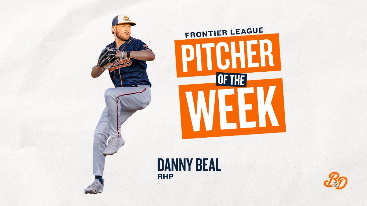 Danny Beal Named Frontier League Pitcher of the Week