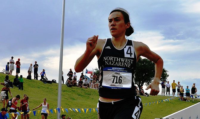 When she graduated from Northwest Nazarene, Ashley Puga owned four GNAC records indoors and outdoors. She was the 2008 and 2009 GNAC Women's Outdoor Track and Field Athlete of the Year.
