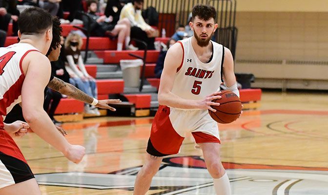 A Second Team All-GNAC selection in 2021-22, junior guard Kyle Greeley is among three starters returning for Saint Martin's this season.