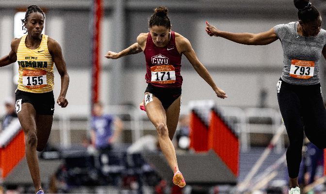 CWU's E'lexis Hollis ran the second-fastest 60-meters time in GNAC history at 7.38 seconds.
