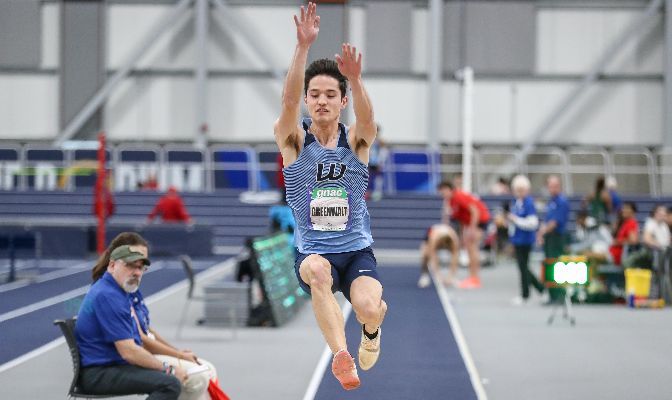 WWU's Ryan Greenwalt posted the conference's best 60 meters and long jump marks of the season so far at last week's UW Indoor Preview.