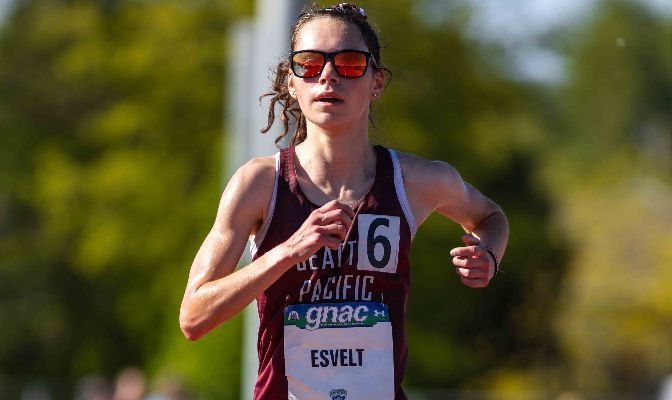 SPU's Annika Esvelt took home the silver medal in the 10,000 meters on Thursday night in Kansas.