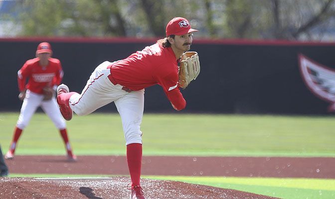 Keller allowed one unearned run and three walks and struck out 12 for the first no-hitter in the GNAC since April 25, 2019.