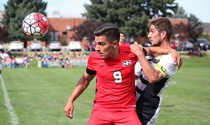 Michael Mollay scored a goal and recorded two assists as Northwest Nazarene won and tied its two matches last week.