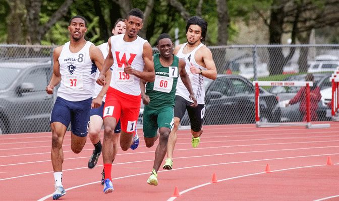 WOU's Badane Sultessa improved his provisional national qualifying time last weekend in the 800 meters to 1:51.13 (CJImagesNW)