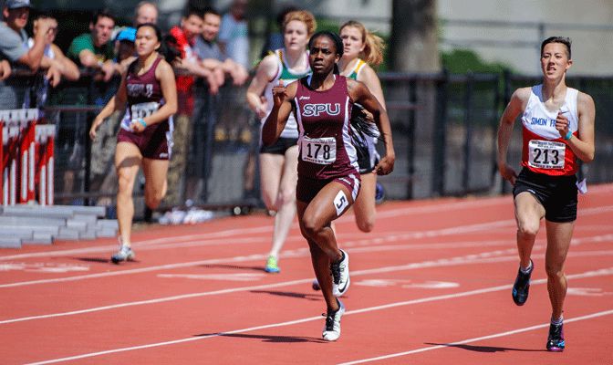 Among the athletes competing in this weekend's NCAA national meet are Jahzelle Ambus of Seattle Pacific (178) and Chantel Desch of Simon Fraser (213).