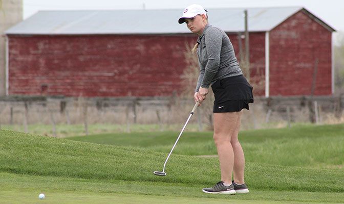 Stephanie Miller was one of two golfers from Northwest Nazarene to finish in the top four at the College of Idaho Invitational.