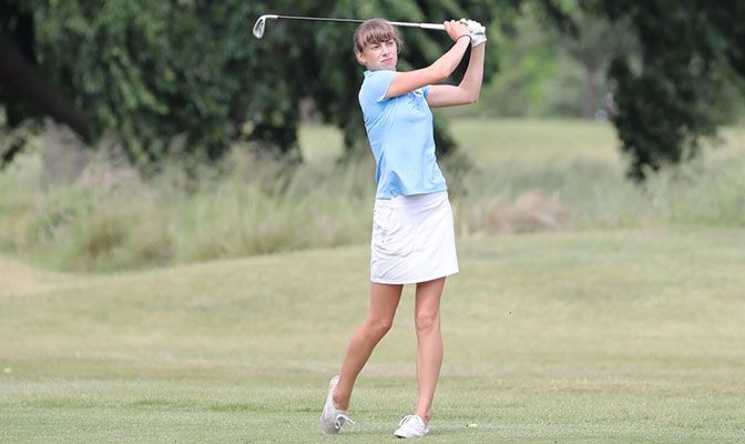 Paul was in a tie for fourth place going into the final six holes of the tournament. <i>Photo from Midwestern State Athletics </i>