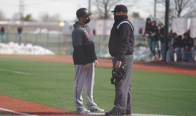 Northwest Nazarene head coach Joe Schaefer (left) was named the NCBWA West Region Coach of the Year after earning GNAC Coach of the Year honors.