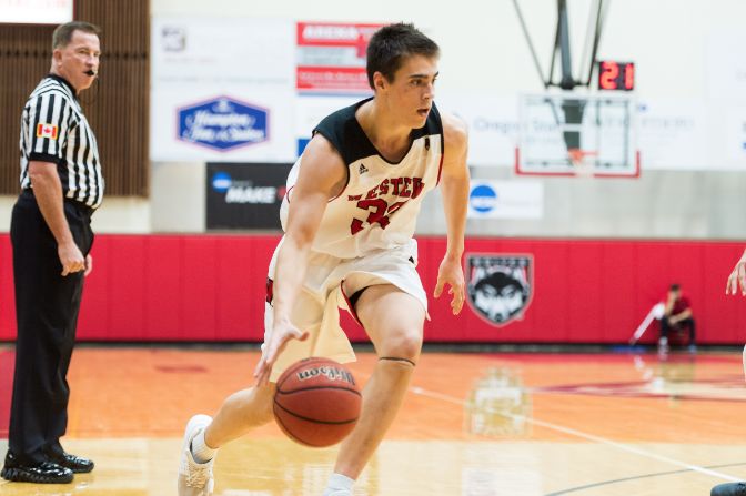 Western Oregon forward Riley Hawken is off to a hot start on the 2018-19 campaign, averaging 12.9 points and 6.2 rebounds per game.