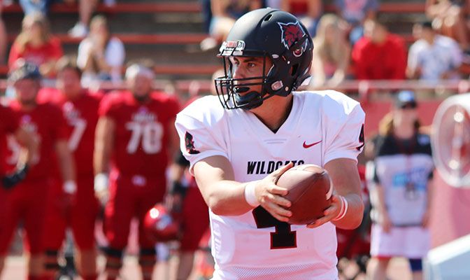 The unanimous selection for GNAC Offensive Player of the Year, Reilly Hennessey finished the season among the Division II leaders in passing yards, total offense and points.