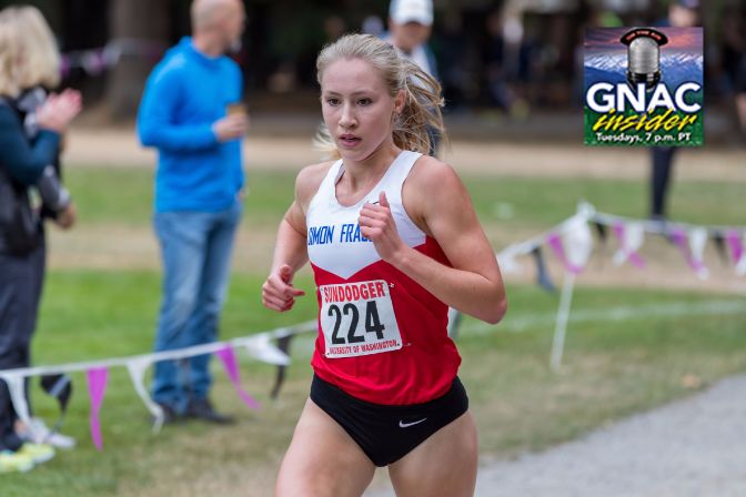 SFU's Julia Howley leads a women's Clan team that captured four first-place finishes in as many tries this season. In last year's GNAC Championships, Howley finished seventh overall.