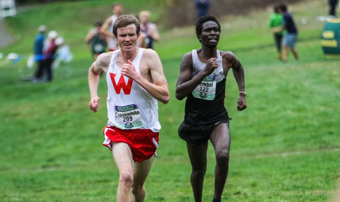 Despite Ribich's first-place finish, it was the Wolves' No. 5 runner sophomore Justin Crosswhite who secured the title with a 15th-place finish in 25:59.11.