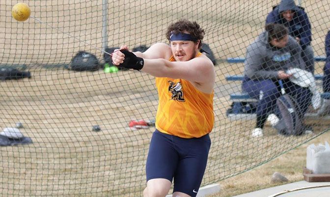Montana State Billings' Forrest Cross won the men's discus and was second in the shot put in his first outdoor meet for MSUB since 2018.
